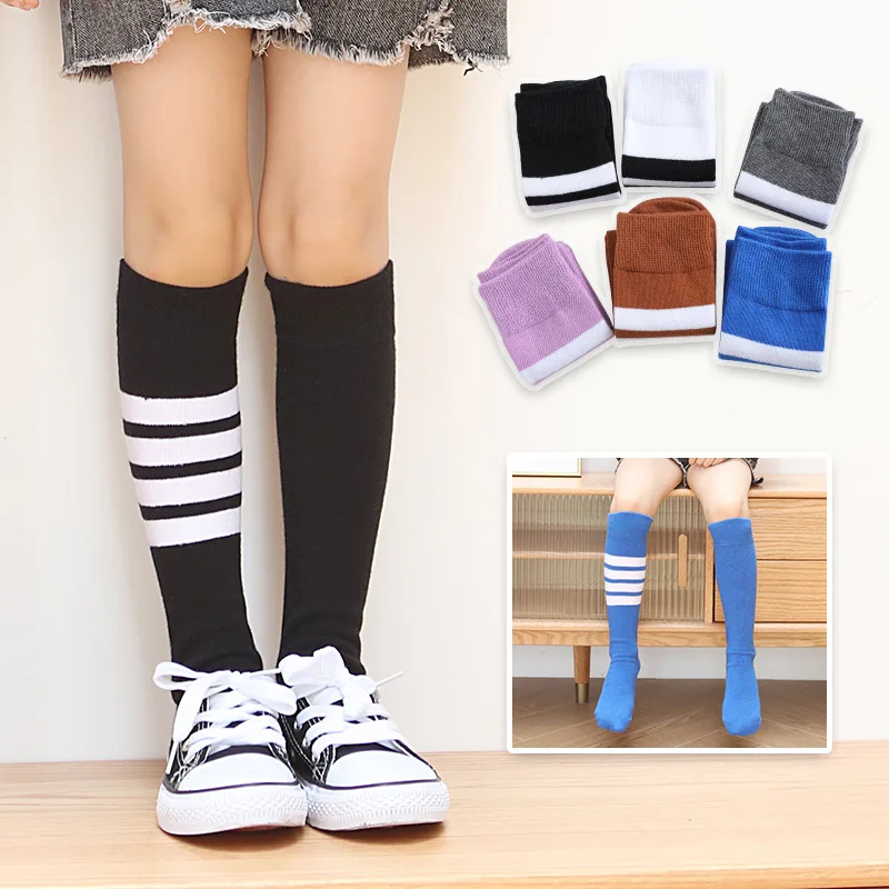 Girl Socks 3-12 Years Old Cotton Knee High Hose Lovely Long Tube Children Kid Dance Stockings Todder Baby Legwarmer Freeshipping