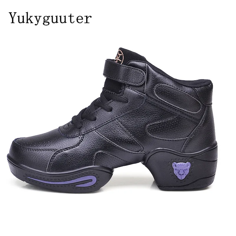 Кроссовки женские кожаные дышащие легкие мягкая подошва современные для танцев