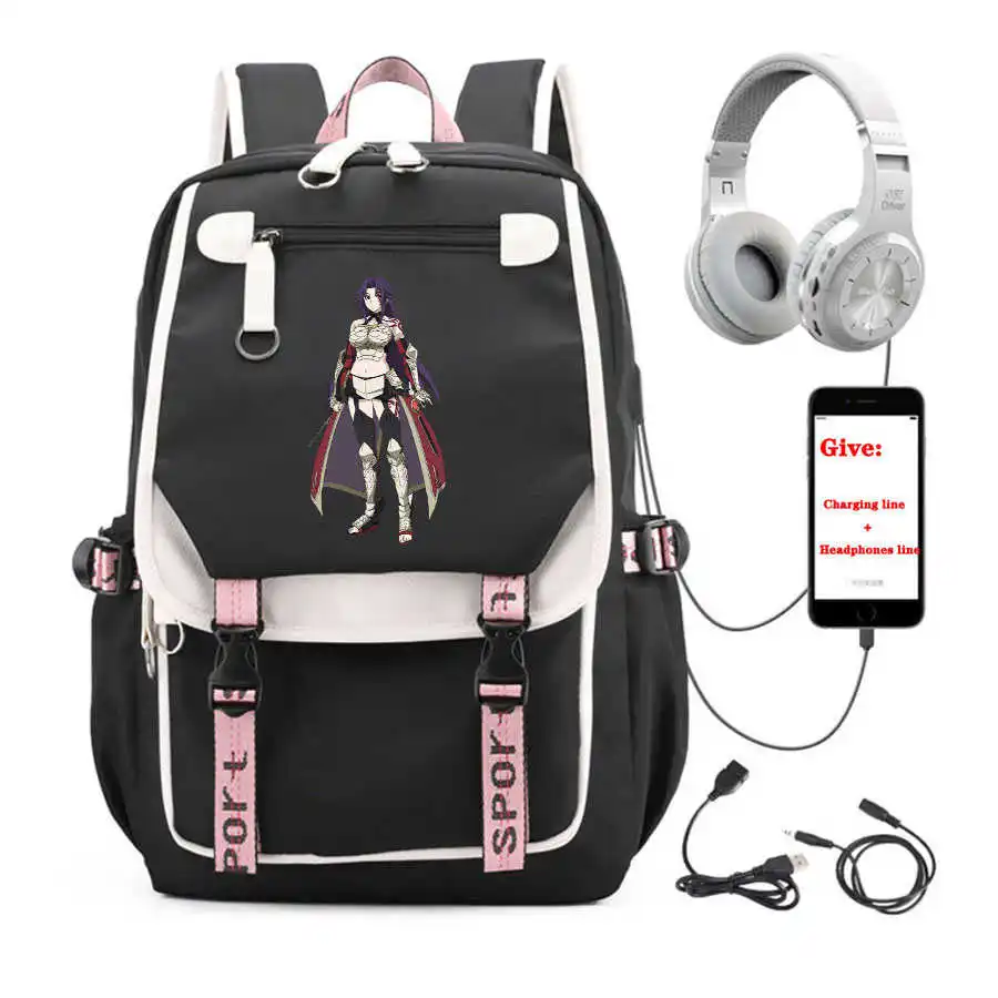 

USB Charging teenagers Laptop packsack anime Grancrest Senki backpack boys Girl School book Bag Women men Travel Backpack