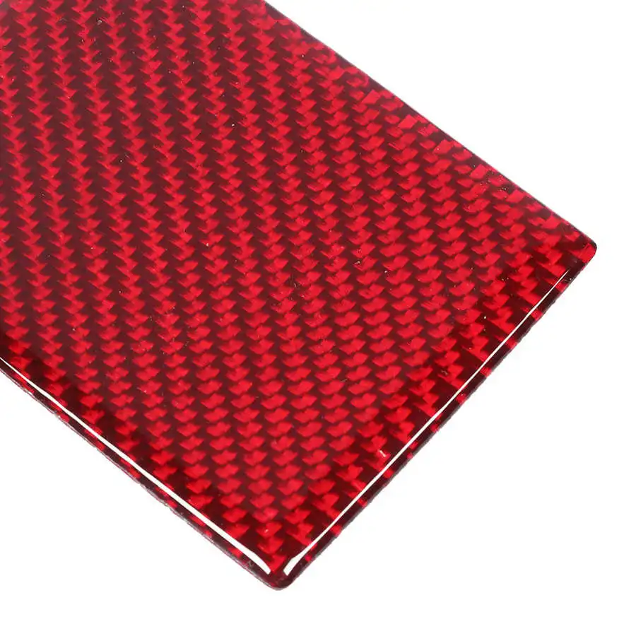 

3Pcs Carbon Fiber Car Window Switch Button Cover Carbon Fiber Lift Panel Sticker Trim Fit for Ford Mustang 2009-2013