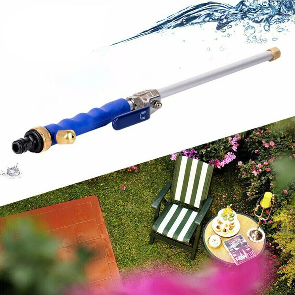 

High Pressure Power Water Gun Hose Wand Nozzle Sprayer Watering Spray Sprinkler Jet Garden Car Washer Metal Washing Tools