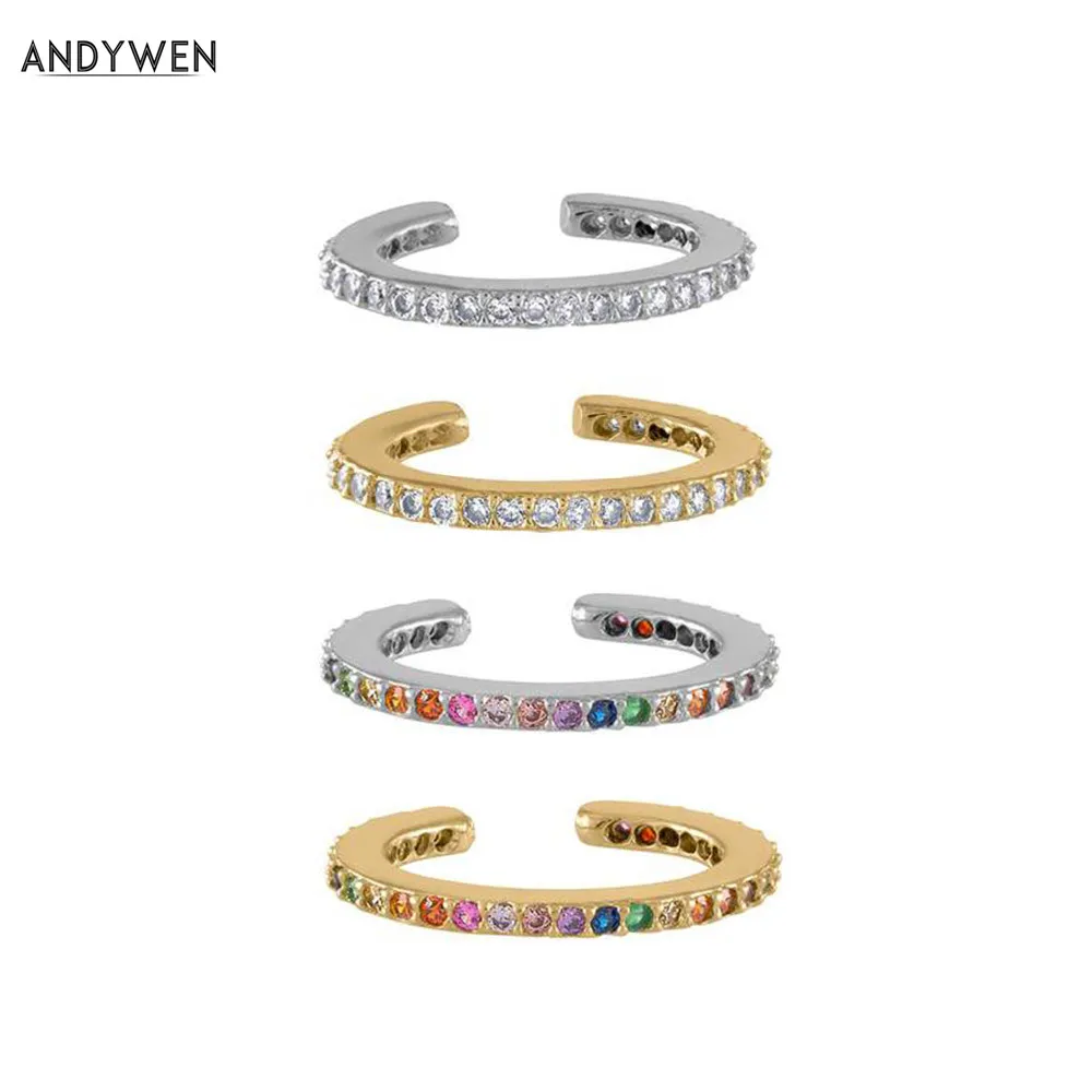 Женские серьги Клипсы из серебра 925 пробы с кристаллами|Серьги-клипсы| |