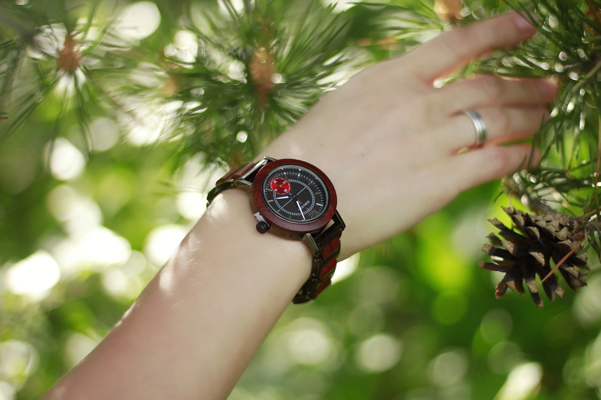 BOBO BIRD женские часы reloj mujer деревянные женские часы кварцевые zegarek damski деревянные с металлом в подарочной коробке