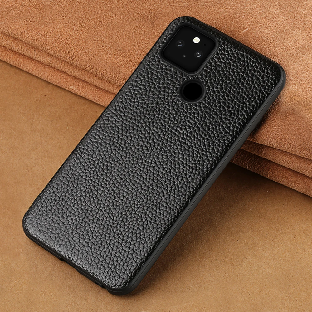 

LANGSIDI Leather Phone Cover Case For Google Pixel 7 6 Pro 6A 6 5 Pixel 4 4A 5g 5A 5G Genuine Grain Leather Protective Cover