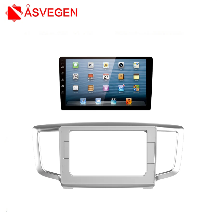 

Asvegen Автомобильный CD стерео радио Facia Fascia Surround Adapter Plate Panel автомобильный радиоприемник монтажная рамка для 2015-2017 Honda Odyssey