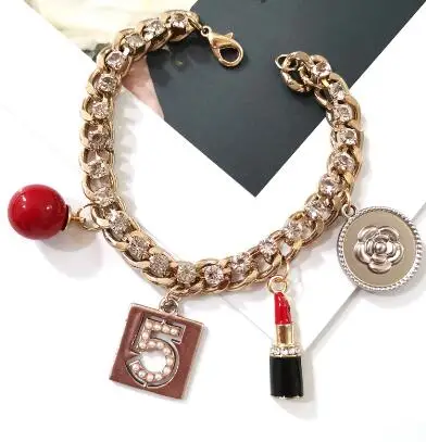 Мода жемчужные браслеты и браслеты для женщин ювелирные изделия bijoux(украшения своими руками) с украшением в виде кристаллов № 5 Роскошные свадебные туфли с отделкой жемчугом и прозрачными стразами женский браслет с имитацией листочков, браслет-напульсник, feminina, подарок, ювелирное изделие