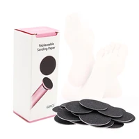 60pcs replacement pads sanding paper self adhesive sandpaper foot callus remover for polishing salon or electric pedicure tool