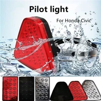 universal 12v triangle car brake lamp 20led red f1 style car offroad low third brake stop light day light for honda civic