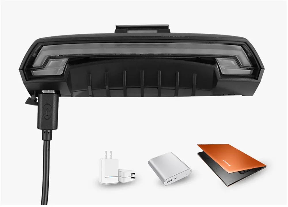 Новые велосипедные фары USB Перезаряжаемый задний светильник светодиодный Предупреждение ющий задний фонарь для велоспорта умный беспроводной пульт дистанционного управления поворотник
