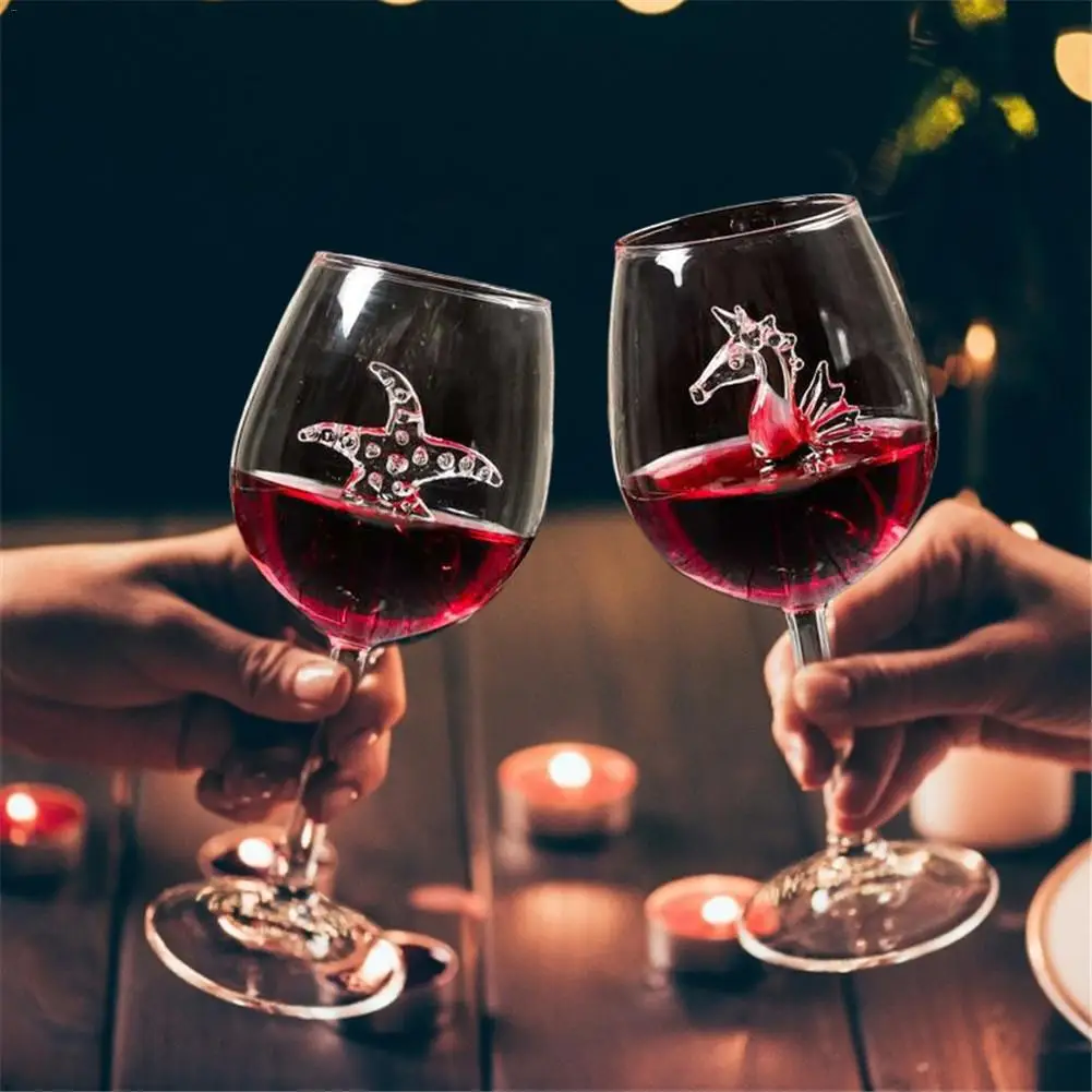 Креативный бокал для красного вина 300 мл из боросиликатного стекла виски пива