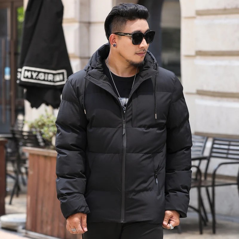 

Plus size 8XL 7XL Brand 2020 Winter Cotton Padded Jacket Hoodies Men Thick Hoodies Parka Coat Male Quilted Winter Jacket Coat