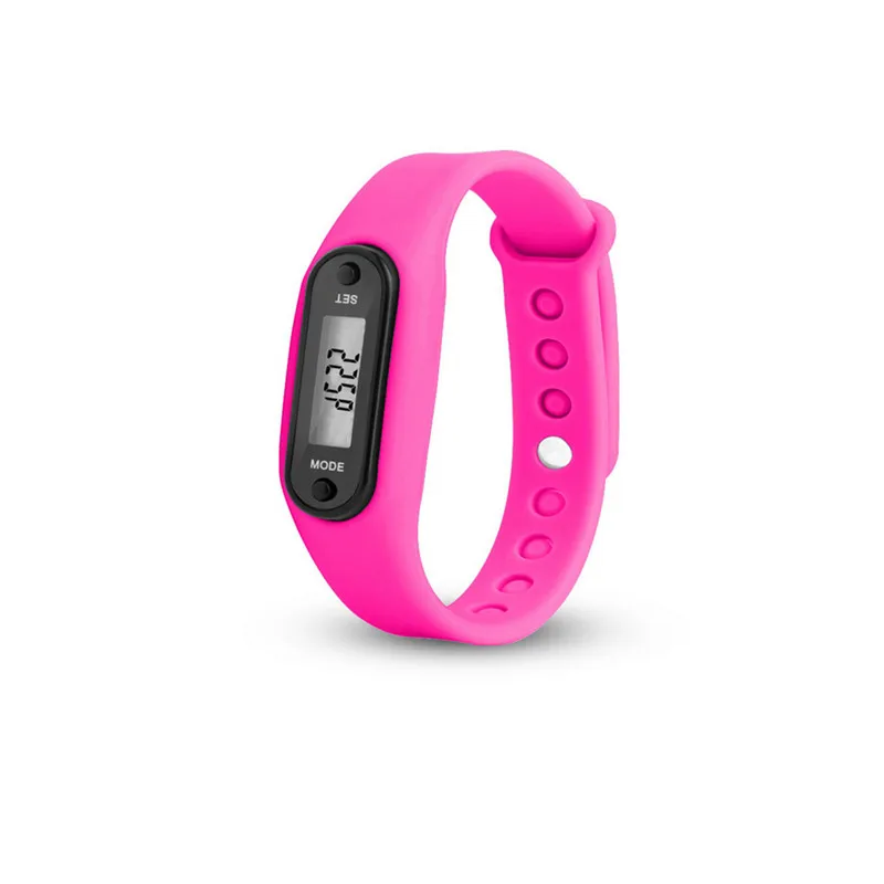 Цифровые силиконовые наручные часы с ЖК дисплеем шагомером счетчиком калорий