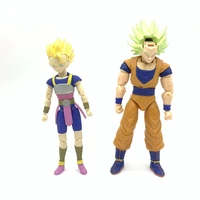 bandai genuine dragon ball son goku cabba joints movable action figure model ornament toys