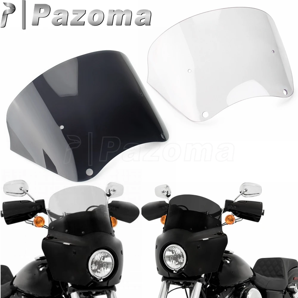 

Motorcycle Headlight Fairing Windscreen 9" Windshield Deflector for Harley Dyna Super Glide FXDXT FXDB Street Bob FXR FXBB FXDL