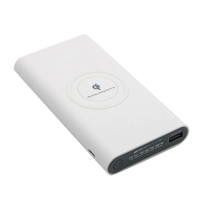 10000 мАч универсальный портативный внешний аккумулятор Qi Беспроводное зарядное