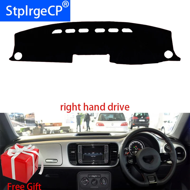 Приборной панели автомобиля крышка коврик для Volkswagen beetle 2012 2013 2018 правым Dashmat Pad