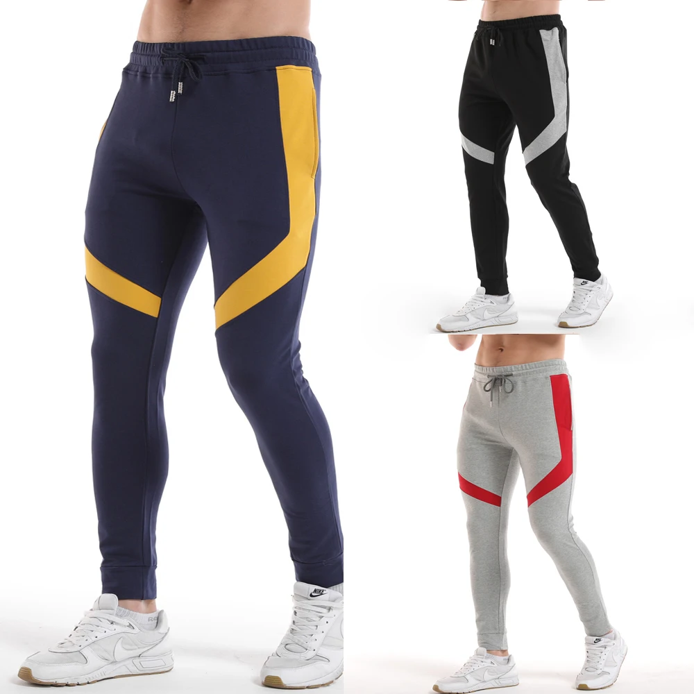 Мужские спортивные штаны для бега из кусков футбола тренировок эластичные