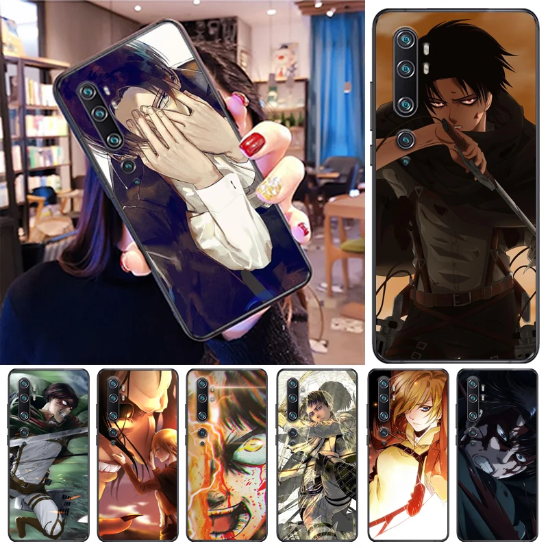 

Attack On Titan Mikasa Ackerman Eren Jager Armin Arlert Levi Phone Case For Xiaomi CC9e CC9 Pro Cases Coque Back Cover