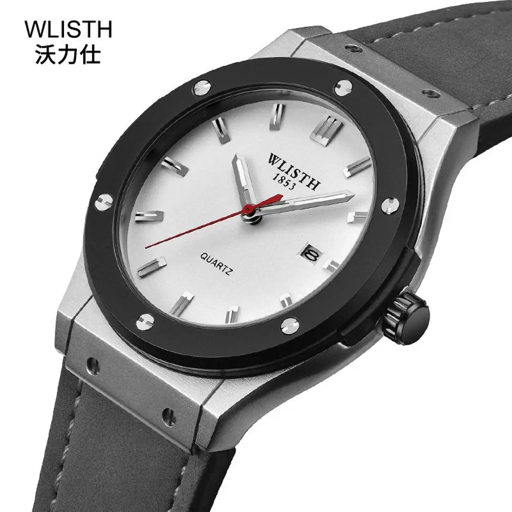 

WLISTH стальные спортивные часы для мужчин Hour Relojes Hombre 2020 модные роскошные повседневные кварцевые наручные часы Hodinky мужские часы