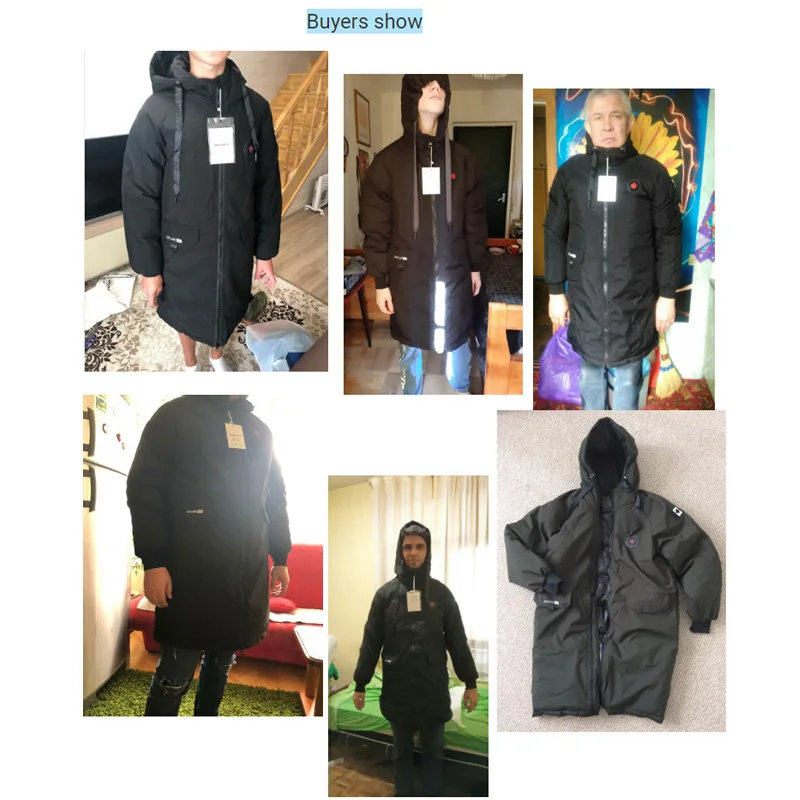 

long parkas winter jacket men 2021New warm Windproof Casual Outerwear Padded Cotton Coat Big Pockets High Quality Parkas Men
