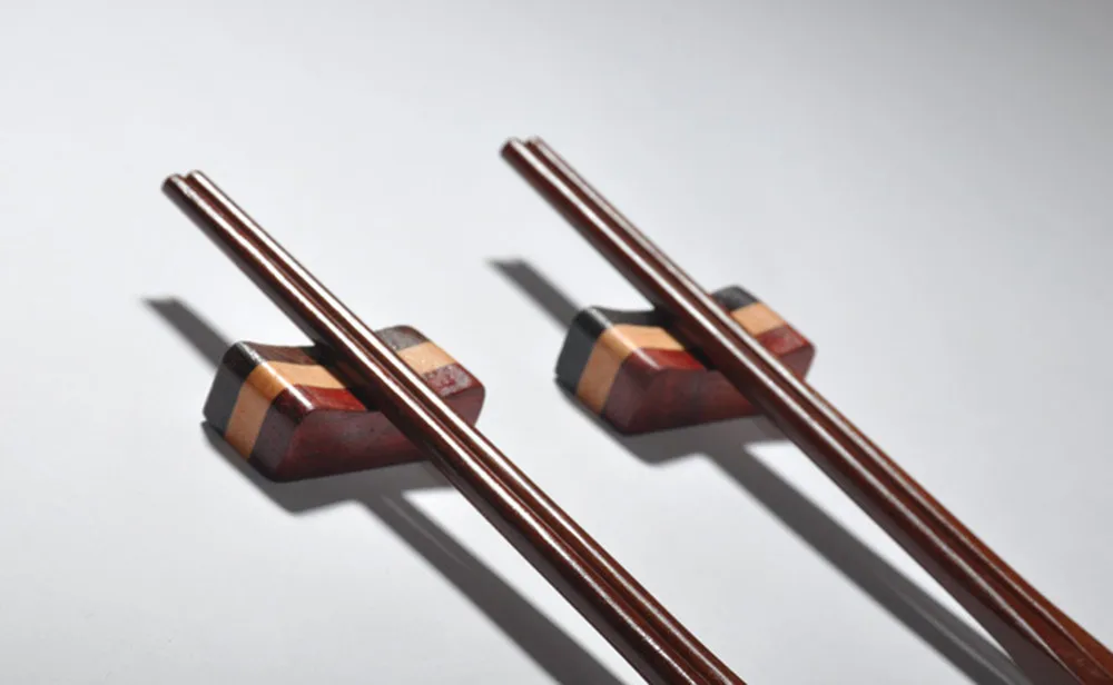 Простые современные палочки для еды тонкая посуда держатель палочек в китайском