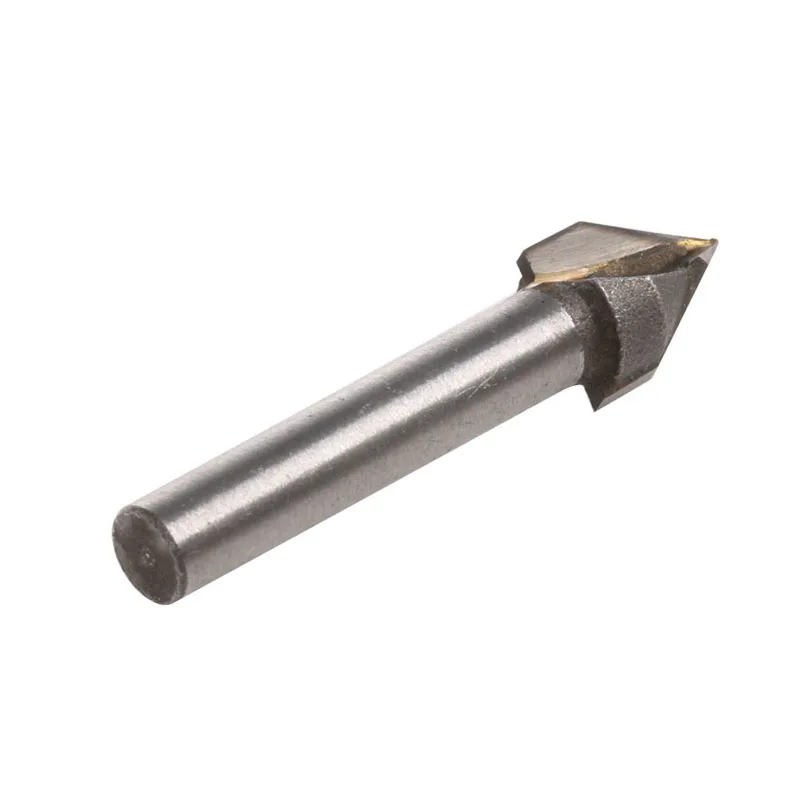 1/4 &quotCNC 60-градусный фрезерный станок с гравировкой V Groove Bit деревянный Рабочий