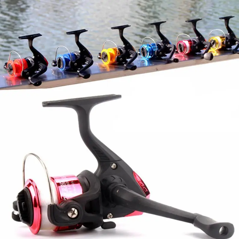 

High Speed Gear Ratio 5.2:1 Spinning Small Fishing Reels with 50M Fishing Line 3 Colors Optional