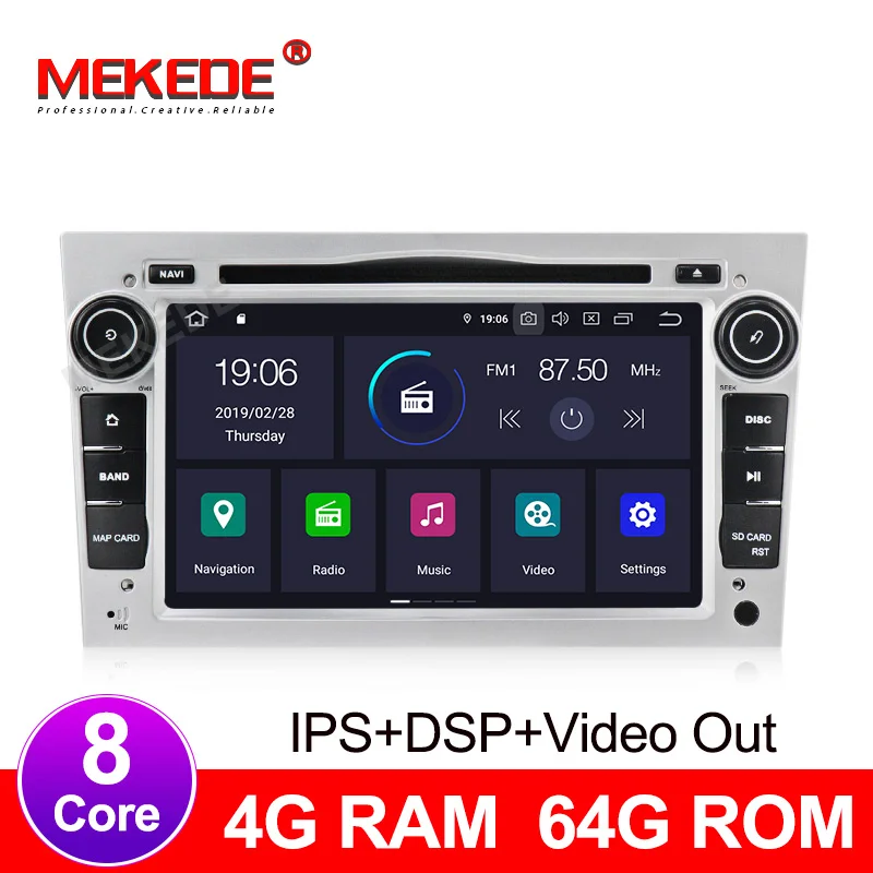 Android 9 0 автомобильный dvd для Opel Vauxhall Astra Meriva Vectra Antara Zafira Corsa Agila gps Радио Видео плеер 4