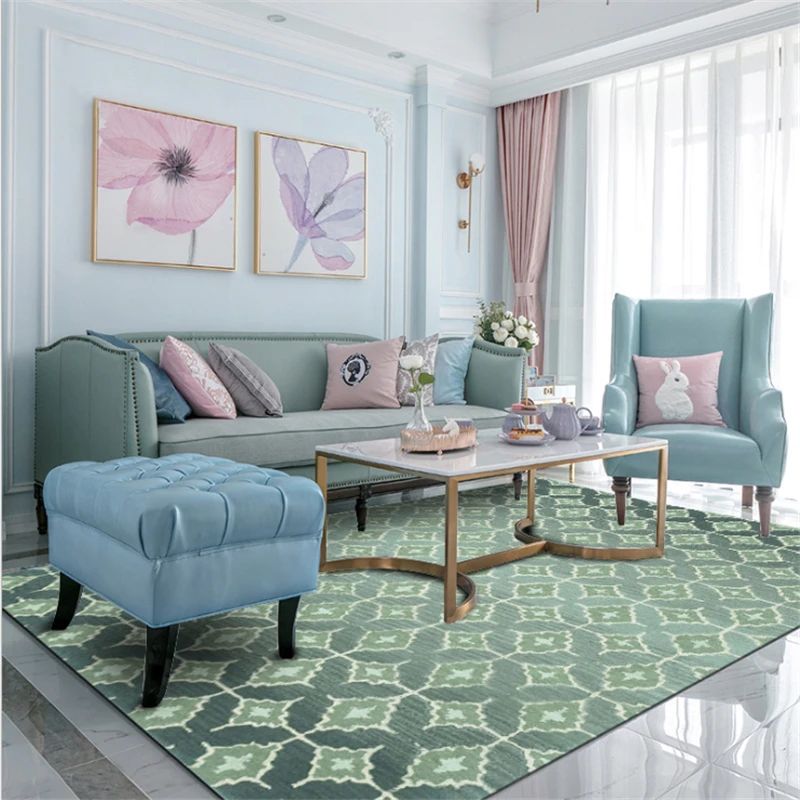 Коврик детский игровой с геометрическим рисунком мягкий ковер в европейском