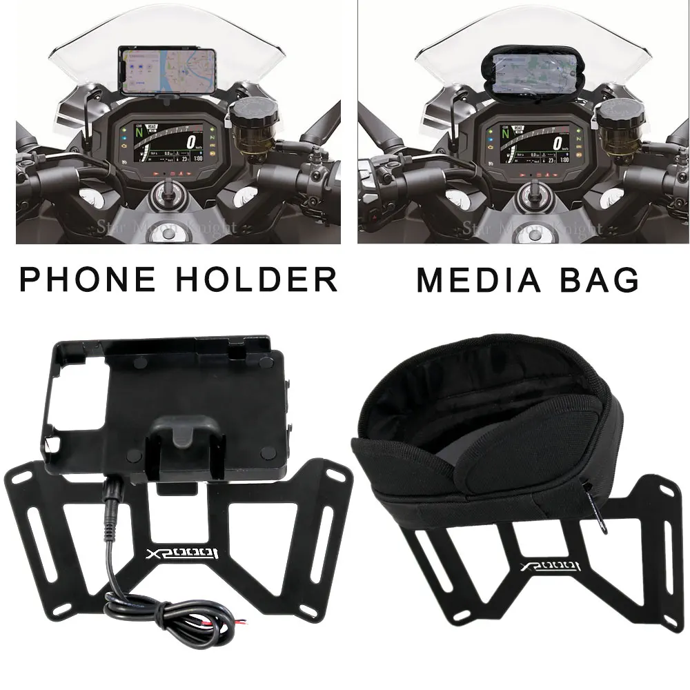for Kawasaki Ninja Z1000SX Z 1000 SX 2017 - 2020 motorcycle adjustable   Handlebar  Stand Phone GPS Navigation Supporter Holder