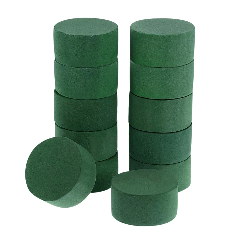 

Promotion! 12Pcs/Set DIY Flower Arrangement Kit Green Round Wet Floral Foam Wedding Aisle Flowers Party Decoration