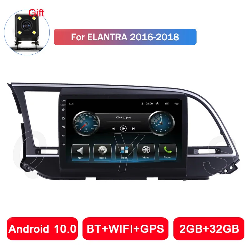 Автомагнитола для Hyundai Elantra 2016 2017 2018 HD Android 10 0 Автомобильный мультимедийный