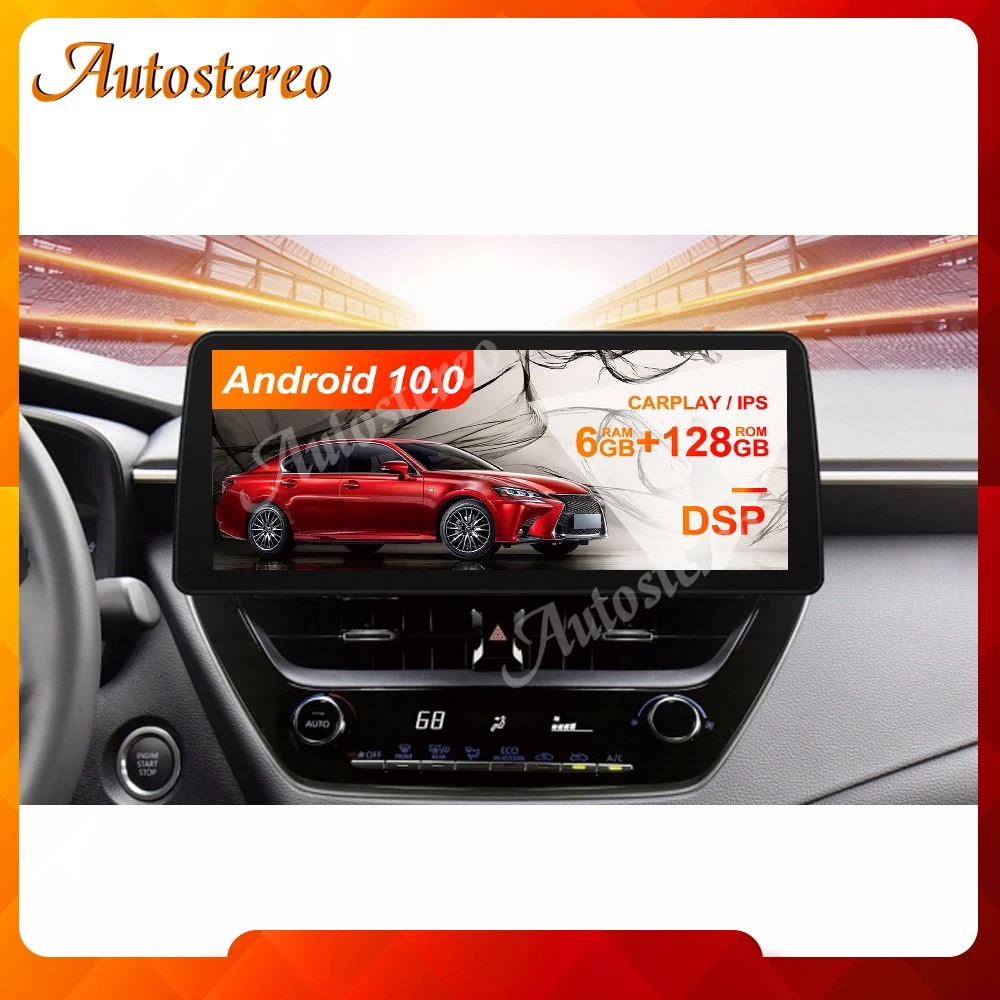 

12.3" Android 10.0 6+128G For Toyota Carola 2019+ Car GPS Navigation Multimedia Player Auto Radio Headunit Tape Recorder Carplay