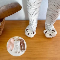 hot sales 2022 spring and autumn new infant baby girl dot high waist leggings socks cotton cute all match pants newborn clothes