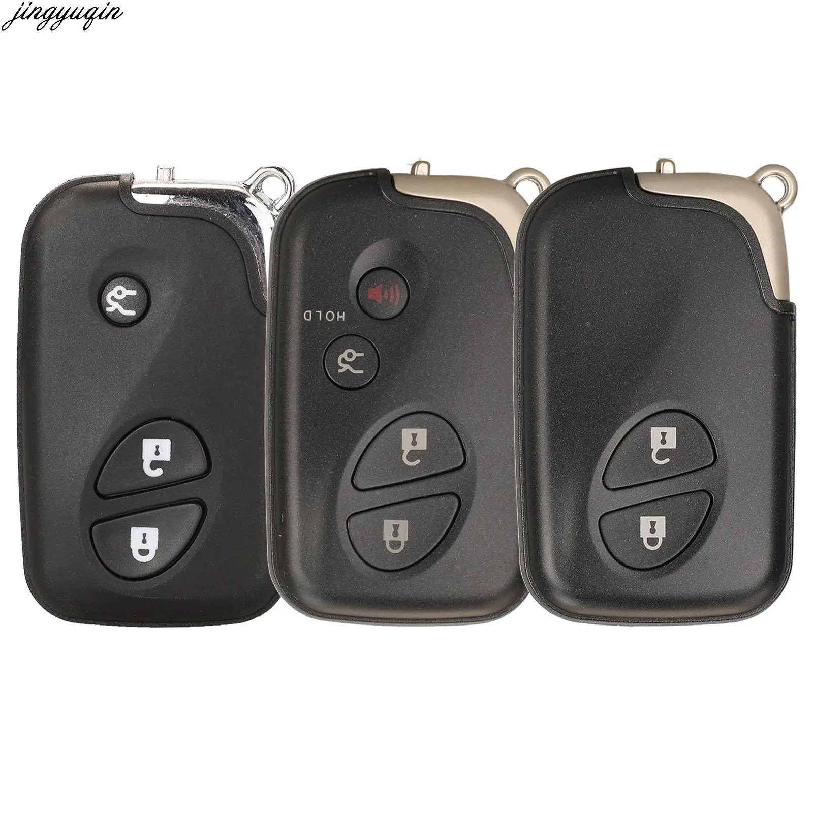 

Jingyuqin 3pcs чехол для автомобильного смарт-ключа Shell для Lexus ES350 GS350 GS450h GS460 IS250 IS350 ISC LS460 LS600h GS300 GS430 HS250