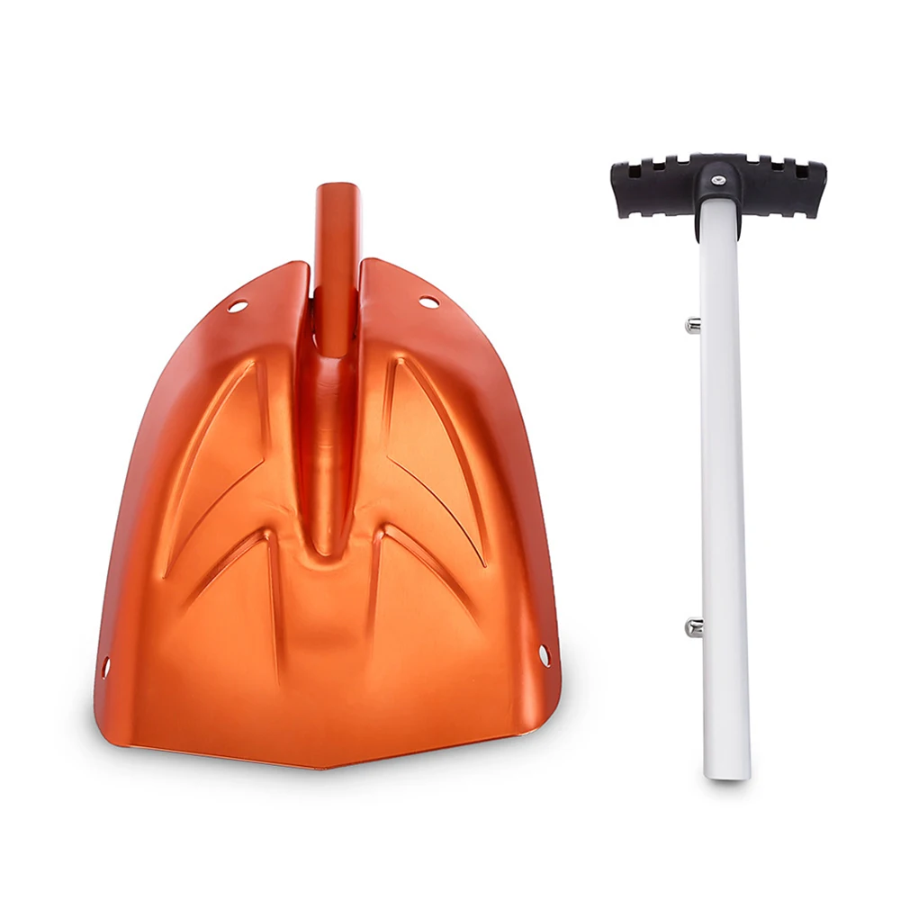 Складная лопата для снега складная улицы автомобиля сплав компактный совок