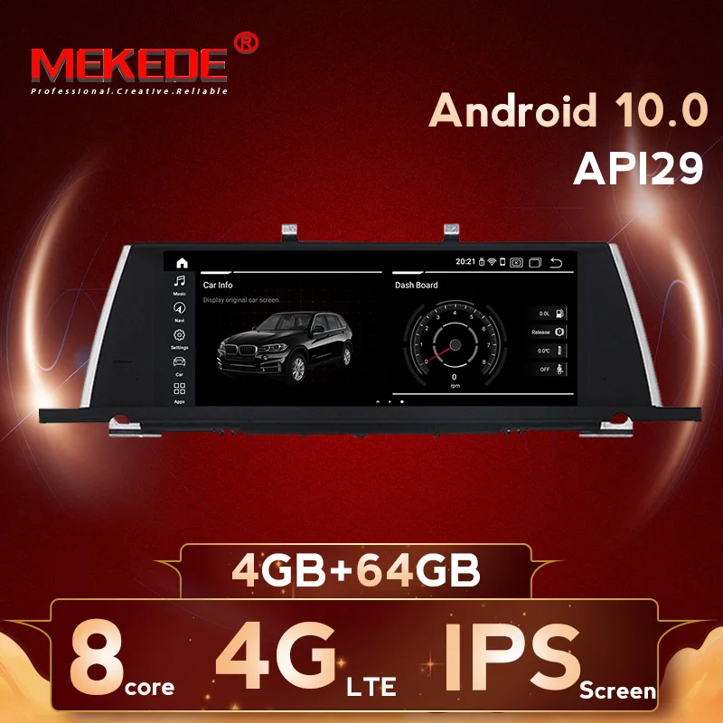 MEKEDE 10 25 дюймов Android 0 Автомобильный видео gps плеер для BMW 5 серии F07 GT с ips экраном