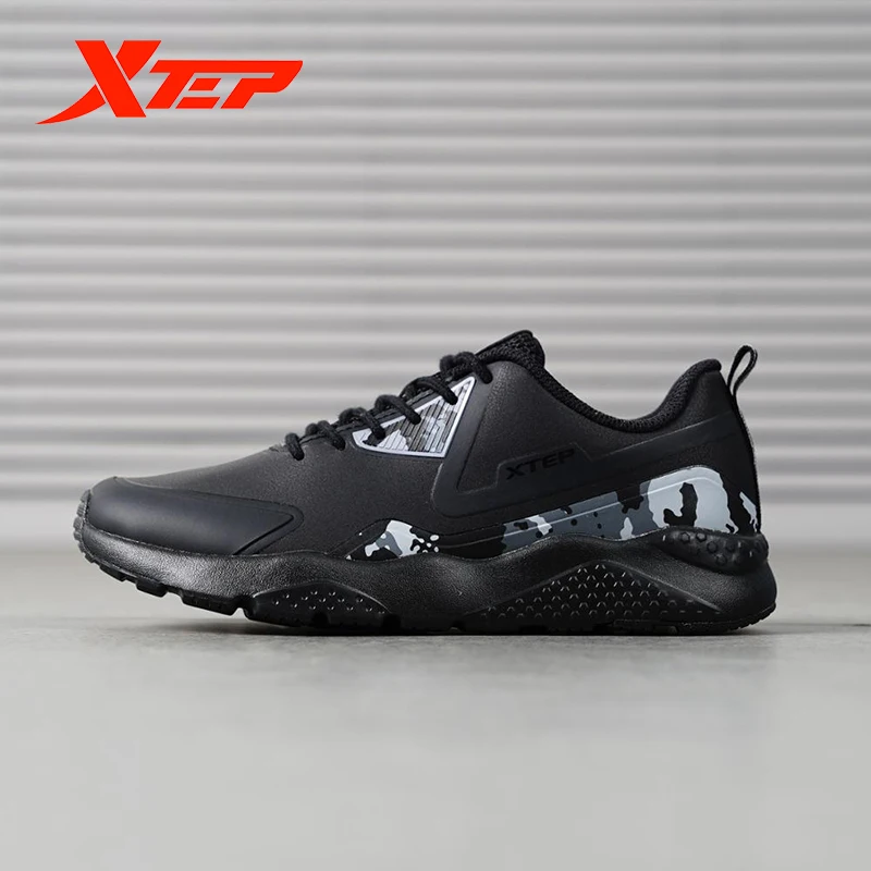 Xtep/Новинка женская обувь для отдыха Цвет Черный камуфляжная сезон зима весна