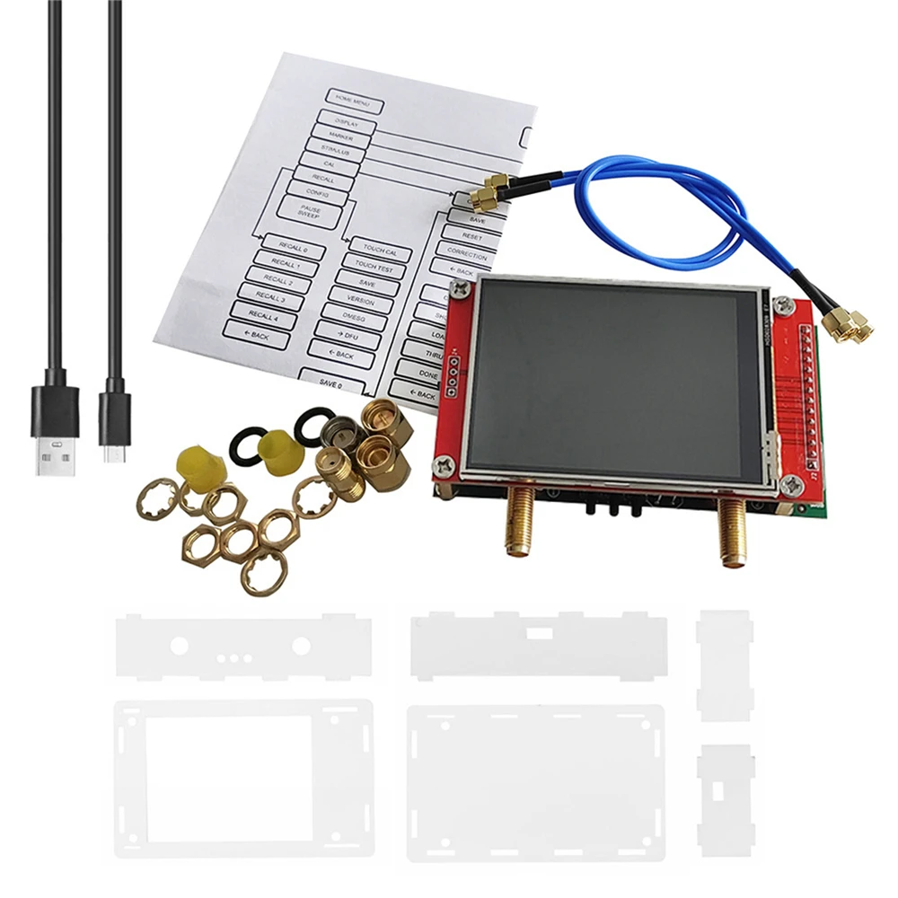 3G Vector Network Analyzer S-A-A-2 NanoVNA V2 Antenna Analyzer Shortwave HF VHF UHF 2.8-inch TFT Display Screen