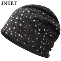 jnket fashion unisex pentagram cotton skull cap baggy beanie brimless hat casual outdoor sports cap turban bonnet