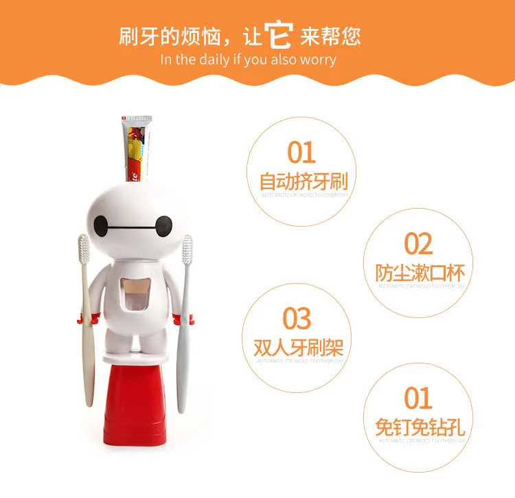 

1 Set Tooth Brush Holder Automatic Toothpaste Dispenser Toothbrush Holder Toothbrush Bathroom Tools