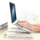 Алюминиевая Регулируемая Складная подставка для ноутбука, нескользящее настольное крепление для Macbook Pro Air IPad Pro DELL HP, держатель для ноутбука