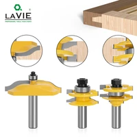 3pcs 12mm 12 shank small rail and stile ogee router bits set tenon cutters 3 panel cabinet door for wood machine tool 03134