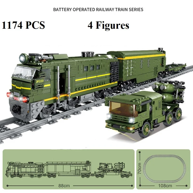 Креативная модель парового электрического железнодорожного поезда