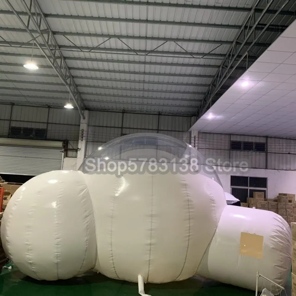Promotion ! Double Rooms Bubble Tent Customized Logo Igloo With Fan Clear Tree Dome House Hotel Camping |