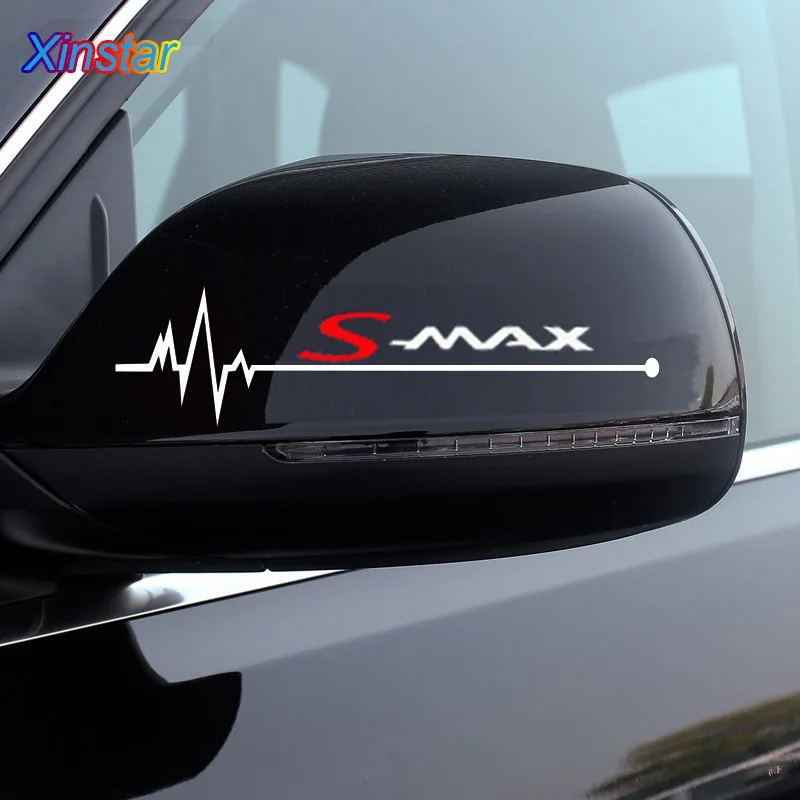 

2pcs/lot car rearview mirror sticker for ford smax S-MAX