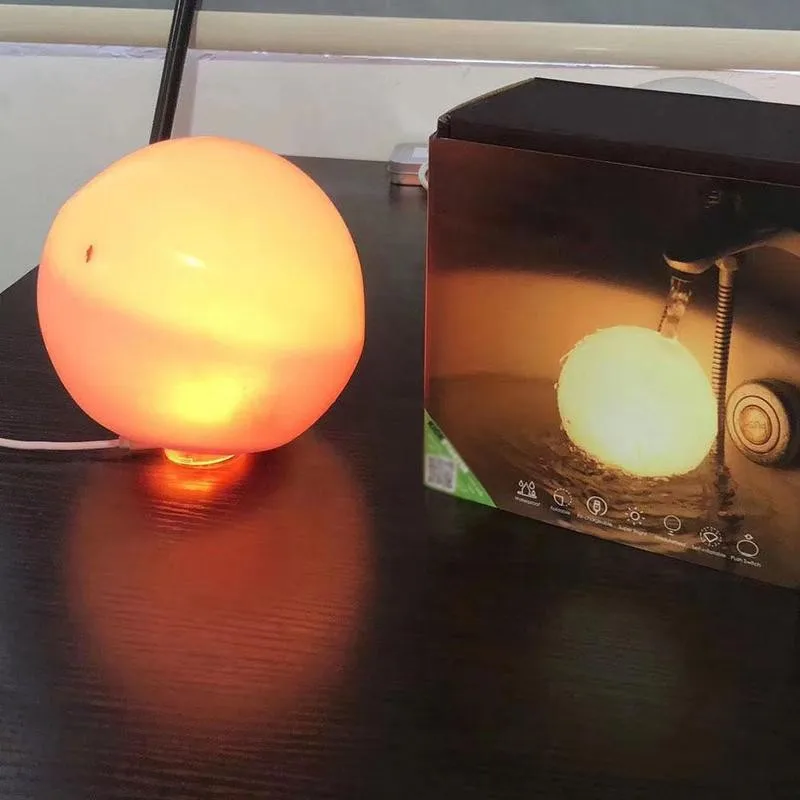 

LED Waterproof Adjustable Creative Coconut Lamp Foldable Portable Light Lamp Recharge Home Bedroom Silicone Night Decor USB B5X7