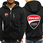 Осень 2021, мужские спортивные куртки с логотипом Ducati, пальто с аниме принтом для мужчин и женщин, удобные пуловеры, уличная одежда, парные Мультяшные куртки на молнии