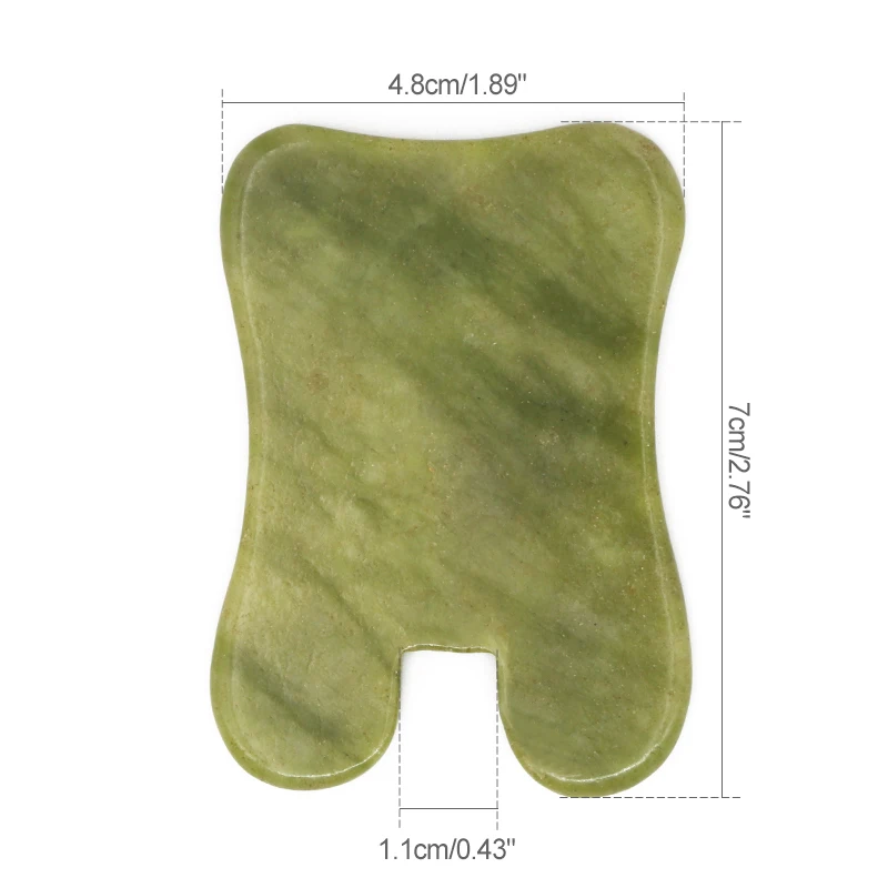 Роликовый массажер для лица плата Темный нефрит камень похудения уход за кожей