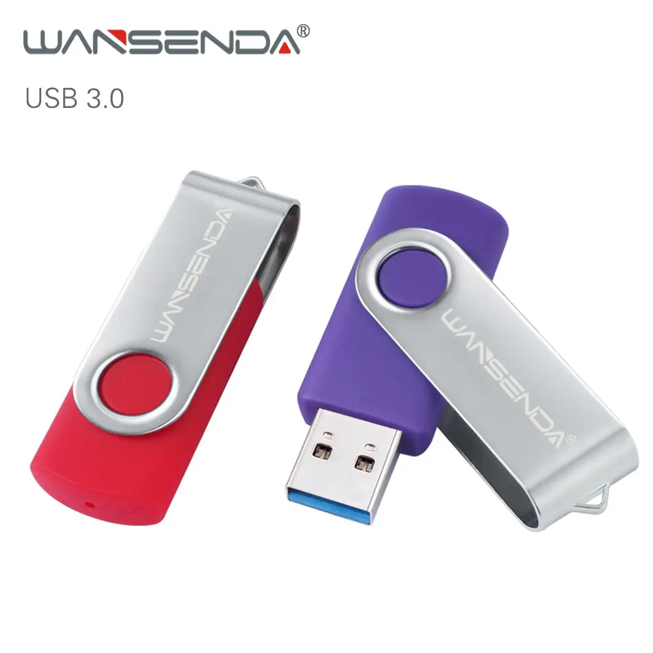 USB флеш накопитель WANSENDA Вращающаяся ручка 32 Гб 64 ГБ Usb флешка 3 0 16 128 256 карта памяти